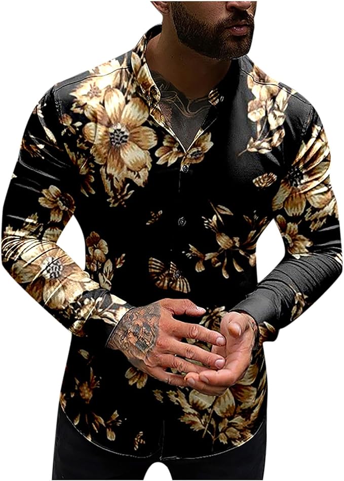 Versace style dress shirt Clearance