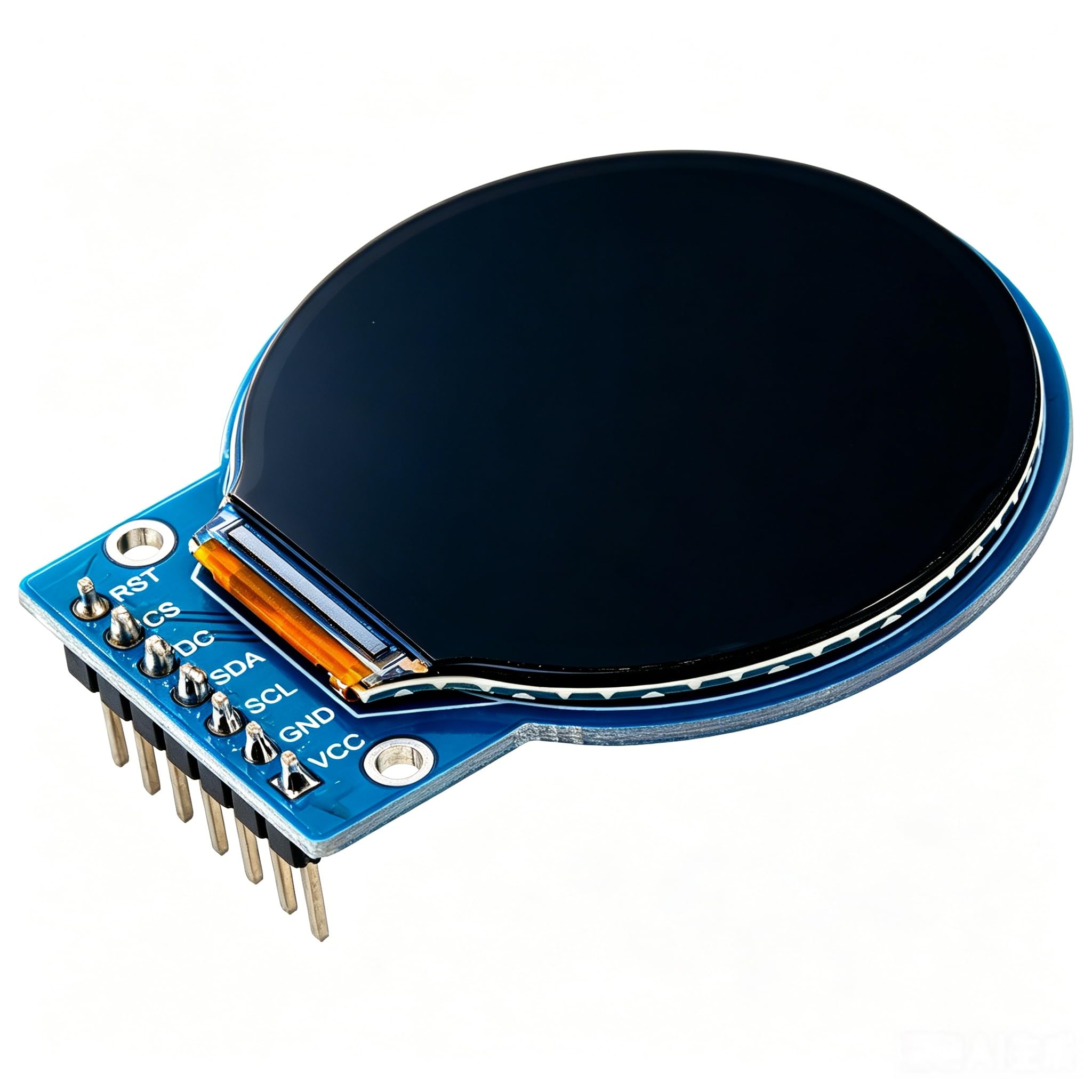 3 pantallas TFT LCD para Arduino (1.28 pulgadas 240 x 240) redonda a todo color HD IPS Full View RGB Display GC9A01 chips de controlador interfaz SPI de 7 pines