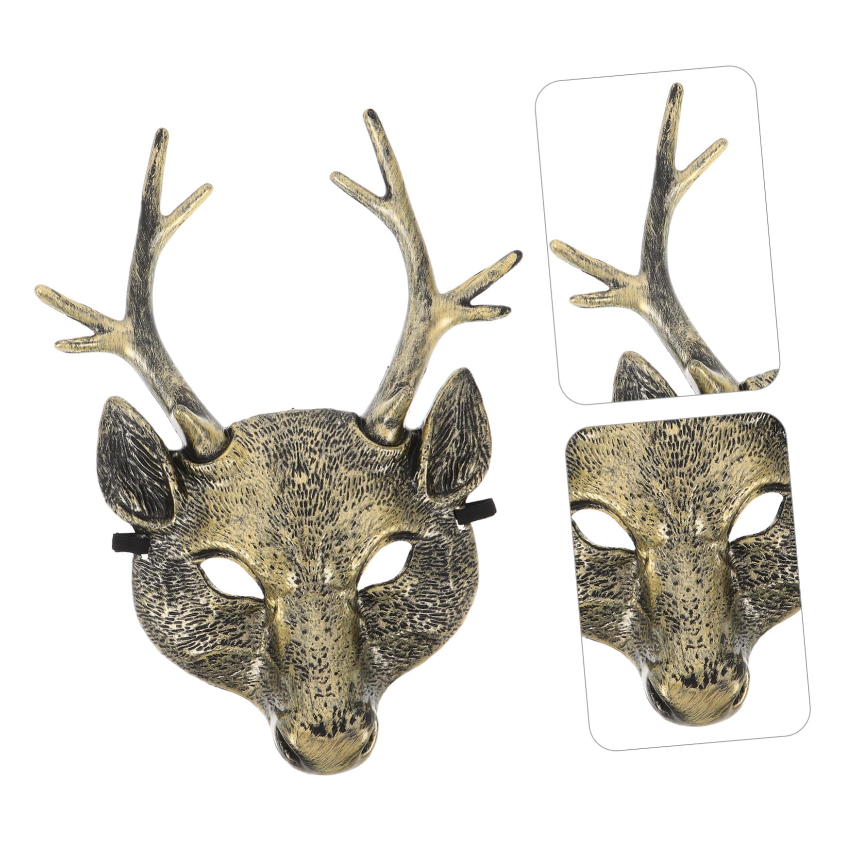 Maschera Animale Realistica a Testa di Cervo in Materiale Leggero e Traspirante Accessorio Cosplay e Maschera per Costume di Halloween per Adulti e Feste di Carnevale