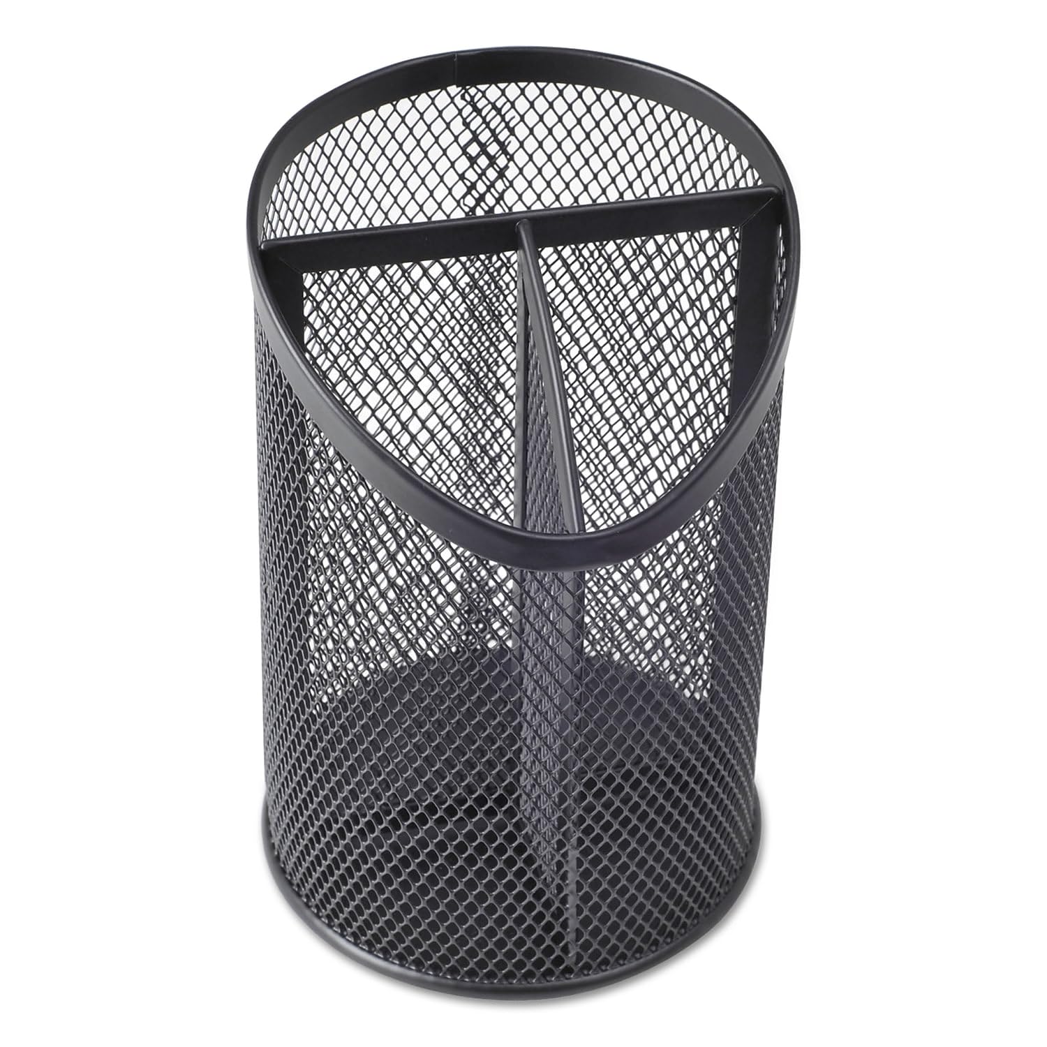 Universal 20019 Metall Mesh 3 Bleistift Cup, 4 teilige 1/20,3 cm Dia, 15,2 cm H, schwarz