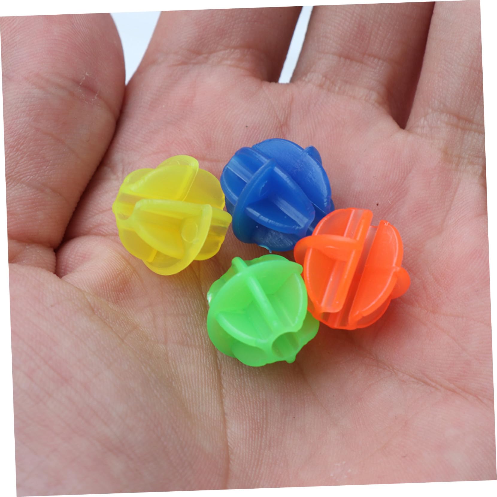 Toyvian 6 Impostati Luminose per Raggi Bicicletta Decorazioni Clip in Plastica Colorate Resistenti e Visibili al Buio per Sicurezza Notturna Adatte e Adulti