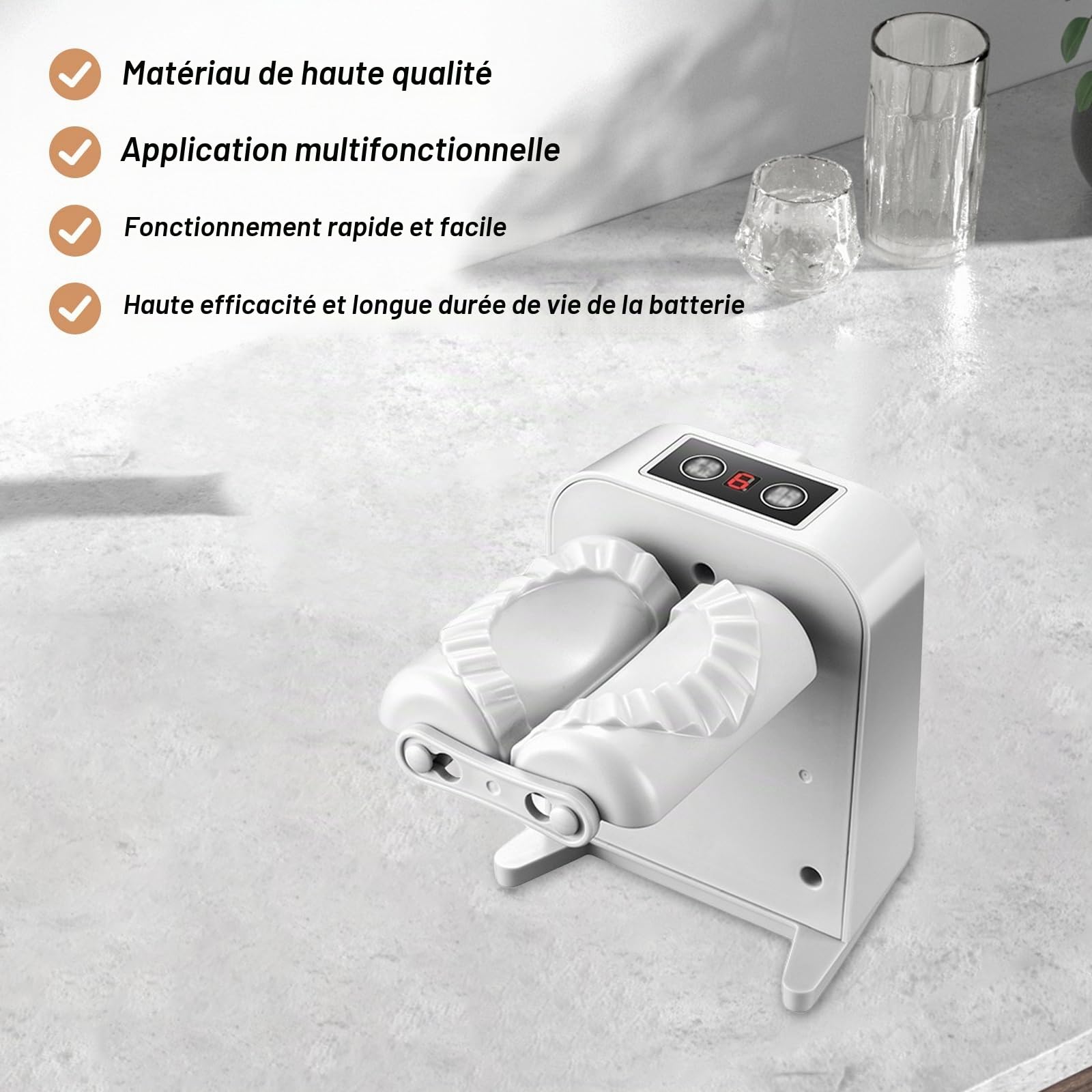 Moule à Raviolis Automatique - Machine Électrique à Raviolis et Boulettes - Fabrication Rapide et Pratique