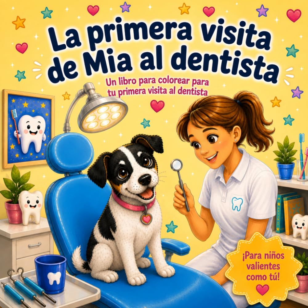 La primera visita de Mia al dentista: Un libro para colorear para tu primera visita al dentista (Los dientes de Mia)