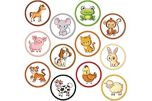 Adorable Potty Training Assistant: 24pcs Animal-Themed Target Pee Stickers