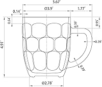 Vista 5 de Taza de cerveza Dimple Stein - 20 oz (paquete de 4)