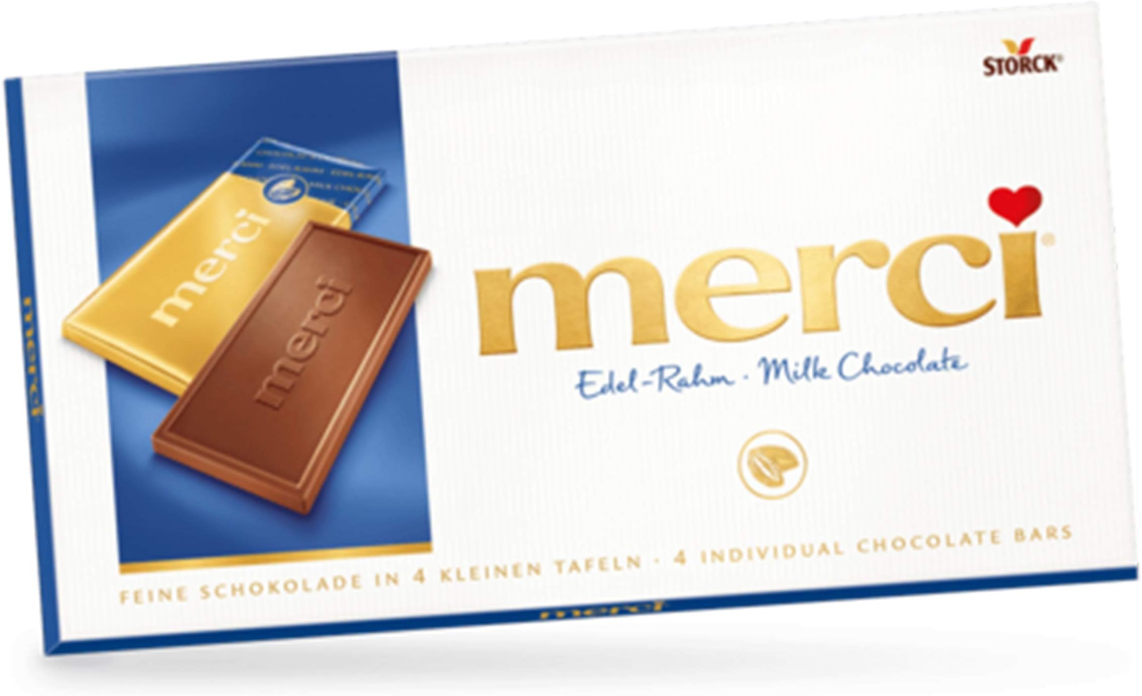 Merci Chocolate Tablets - FINE CREAM 2 x 100 g, Merci/Germany