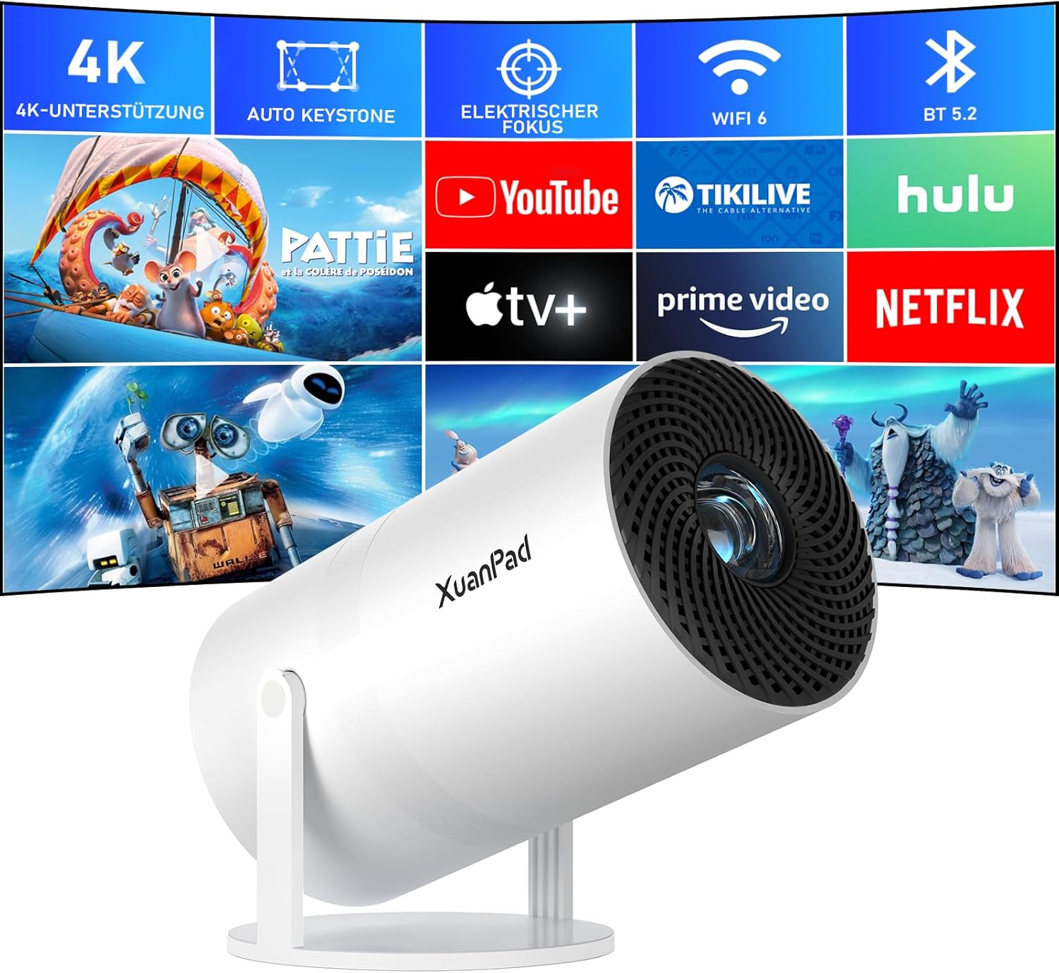 Netflix Certified Electric Focus Projector 11000L mini projektor