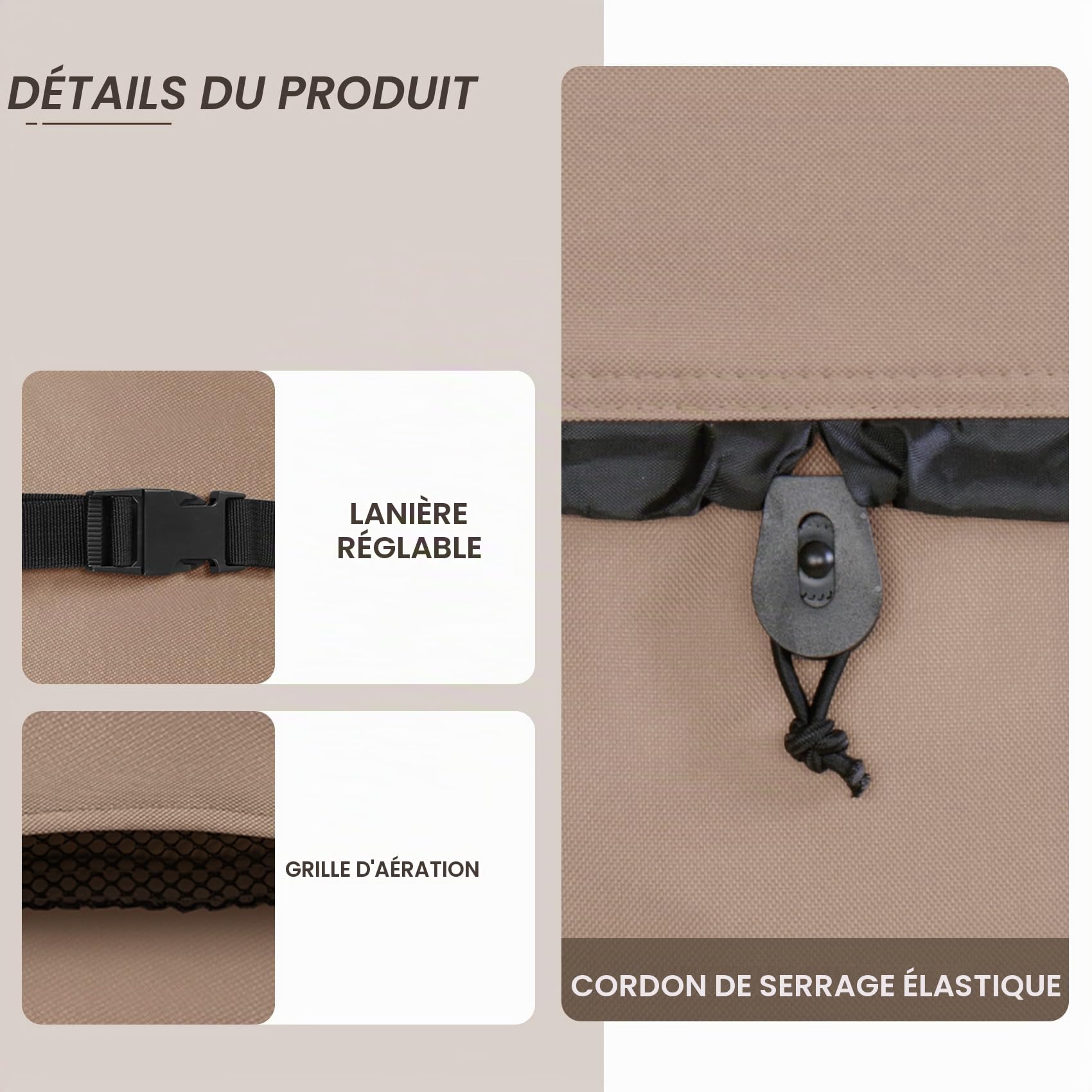 ULTCOVER Housse carrée imperméable en Polyester 600D pour Jacuzzi - 228,6 x 228,6 cm