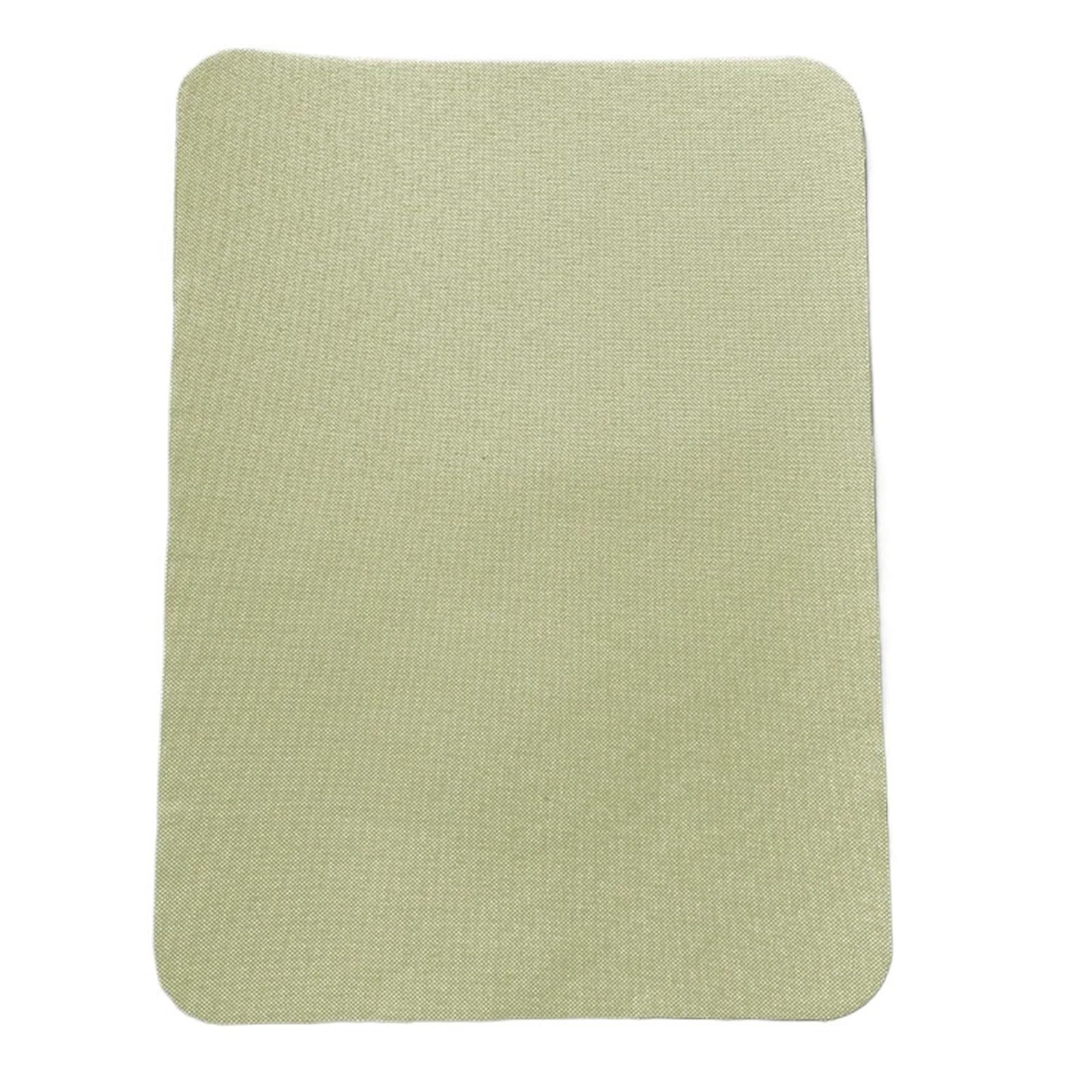 Patch de réparation en tissu de lin autocollant pour canapé beige