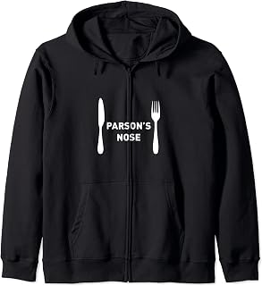 Funny Christmas Dinner Menu Choice - Parson's Nose Zip Hoodie
