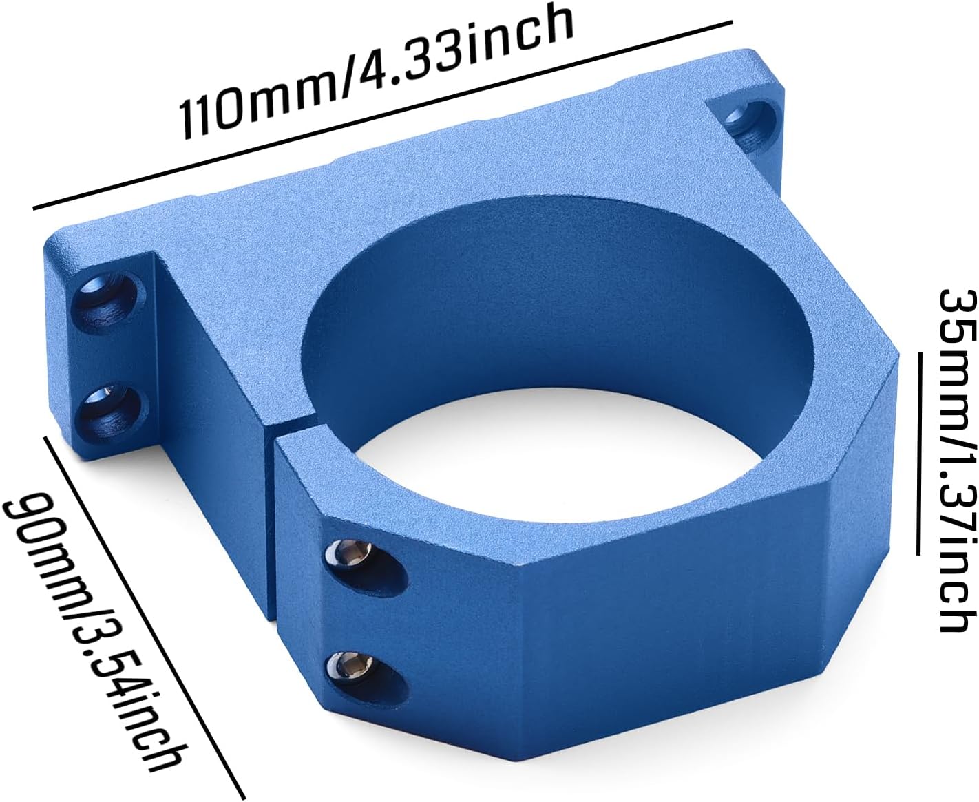 Genmitsu 69mm Diameter Aluminum Spindle Holder Mount for Genmitsu PROVerXL 4030 V2, PROVerXL 2X2, PROVerXL 4X4 CNC Router Machine
