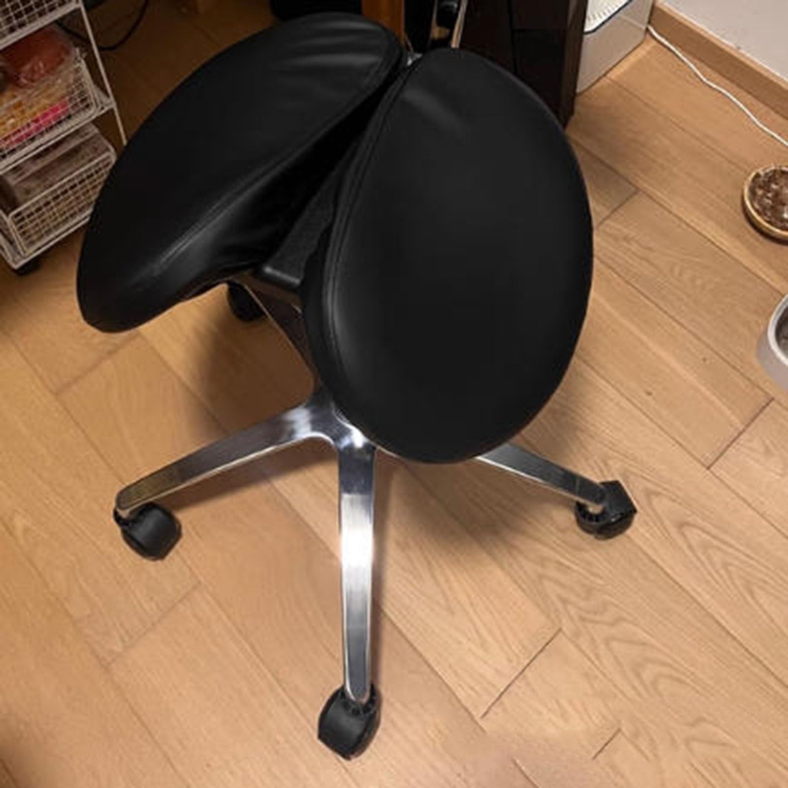 Taburete Giratorio Con Reposapiés De Ruedas,Taburete Rodante Ajustable | Taburete ergonómico con ruedas for artistas del tatuaje Inicio