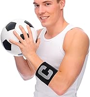 Vista 3 de 3 uds Youth Captain Armband Football Soccer Elastic Captain Armband Bandas ajustables Capitán Brazalete para jóvenes (negro)