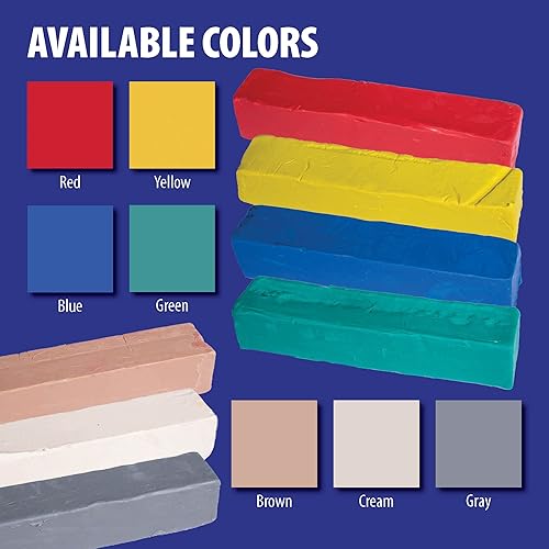 Miniatura 3 de AMACO - Arcilla de modelado Permoplast, crema, 5 libras