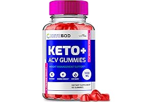 Keto Bod Keto ACV Gummies 60ct - Advanced Formula 1000MG with ACV B12 Pomegranate