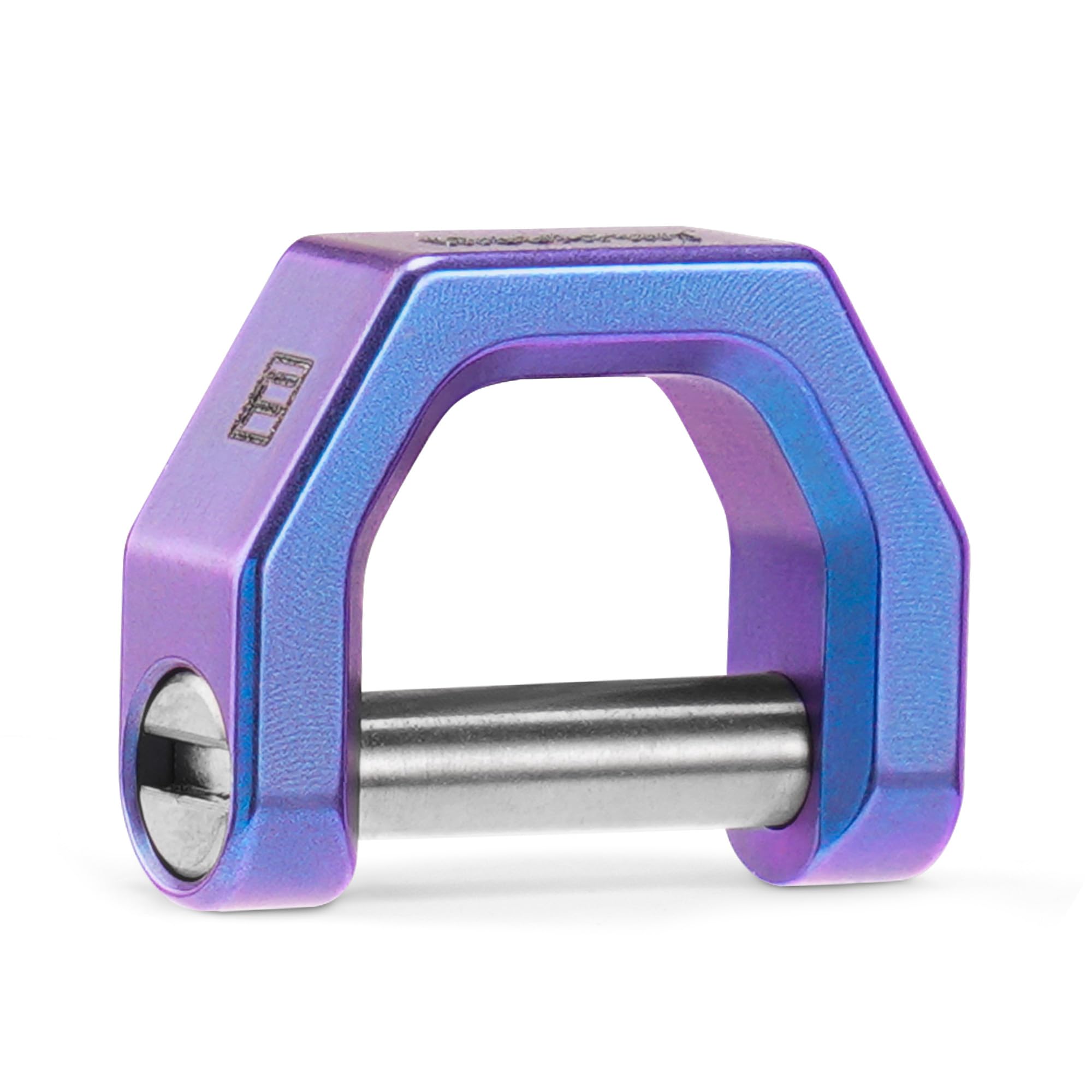 MecArmy Titan D Ring Schlüsselbügel, U-Form Schlüsselanhänger Hufeisen Verschluss für Auto Fob, DIY Leder Schlüsselorganizer Schlüsselanhänger, Sandgestrahlt, Ch2, M