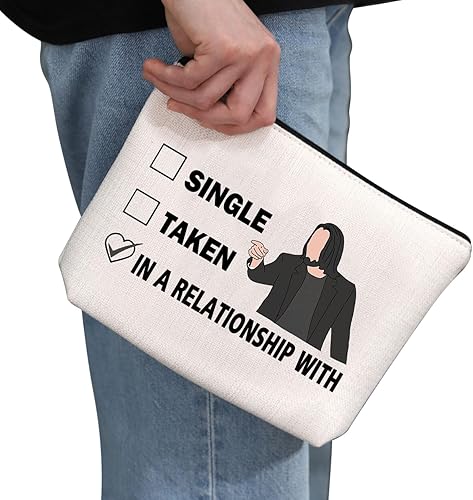 Miniatura 2 de G2TUP Regalo inspirado en K R Fechado K R Bolsa de maquillaje K R Fan Bolsa de cosméticos K R Merch, Blanco