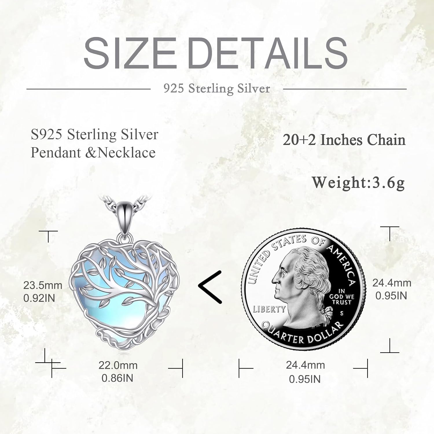 POPLYKE Tree of Life Necklace for Women Sterling Silver Celtic Knot Family Tree With Blue/Purple/Volcano Crystal Irish Gifts for Mom Wife Birthday Christmas