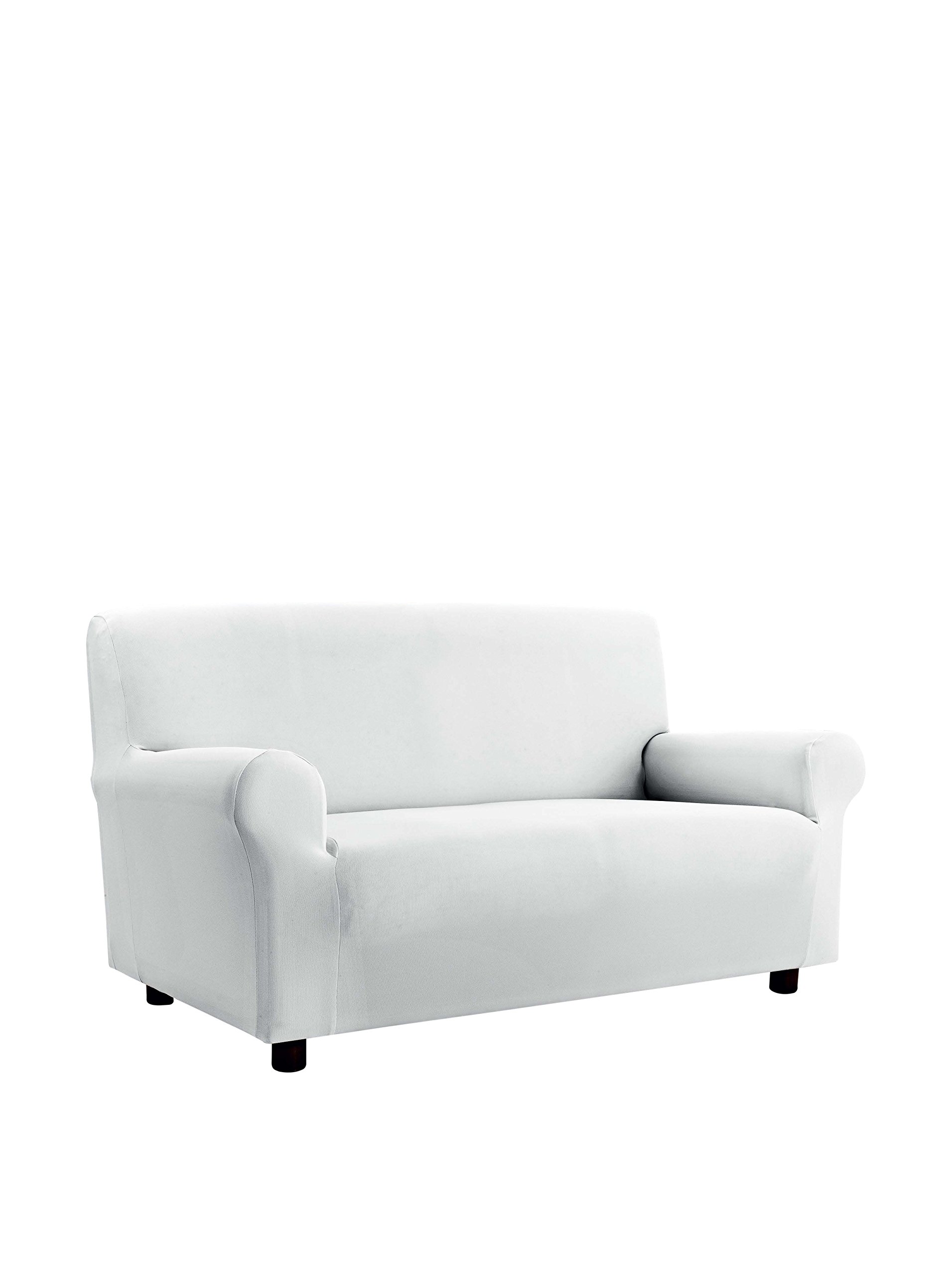 Più Bello bielastic Sofa cover White, 2 places, Polyester