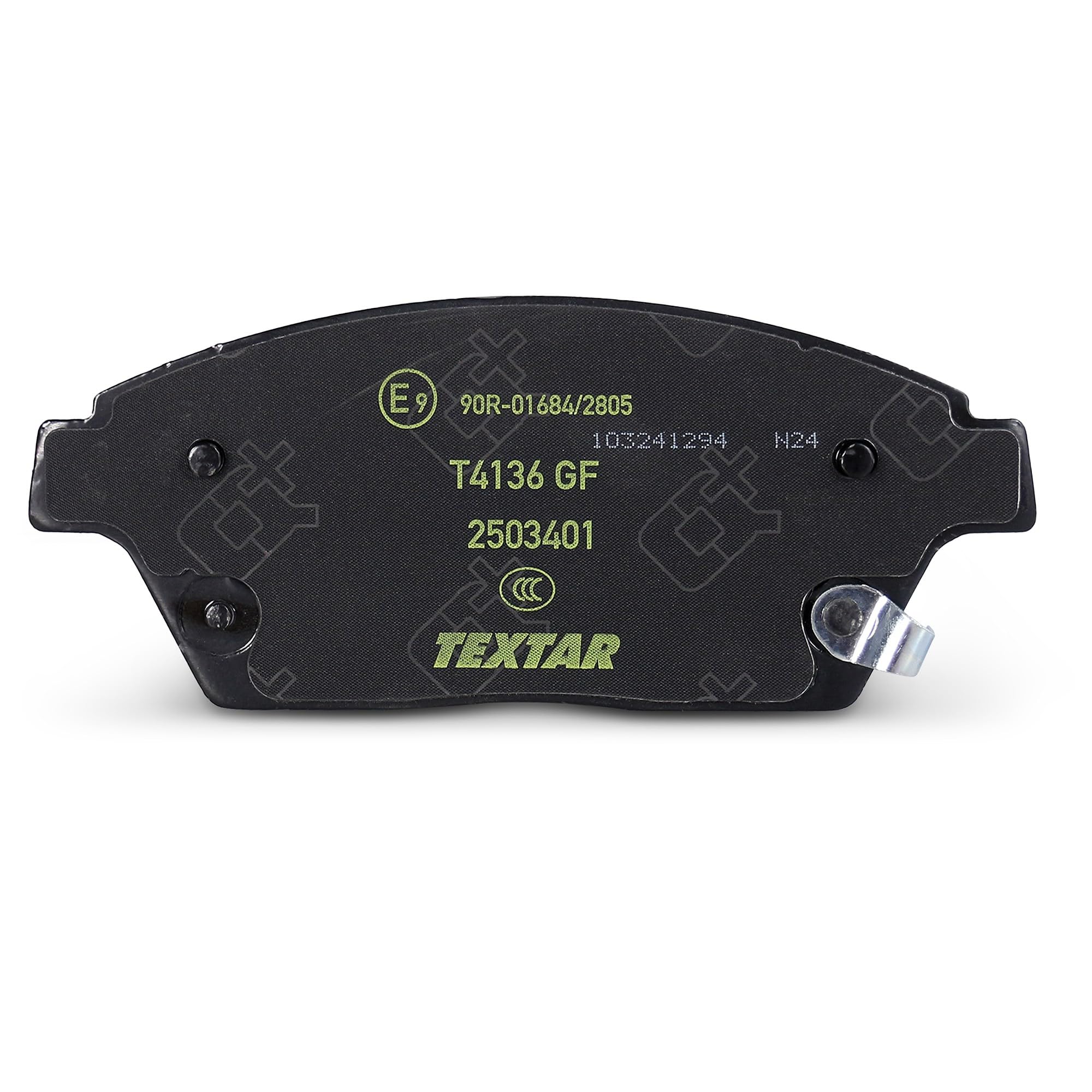 TEXTAR Kit pastiglie freni Anteriore con segnalatore acustico usura con accessori 2503401 Compatibilità con OPEL Mokka/Mokka X J13 ASTRA J ZAFIRA TOURER C P12, CHEVROLET ORLANDO J309