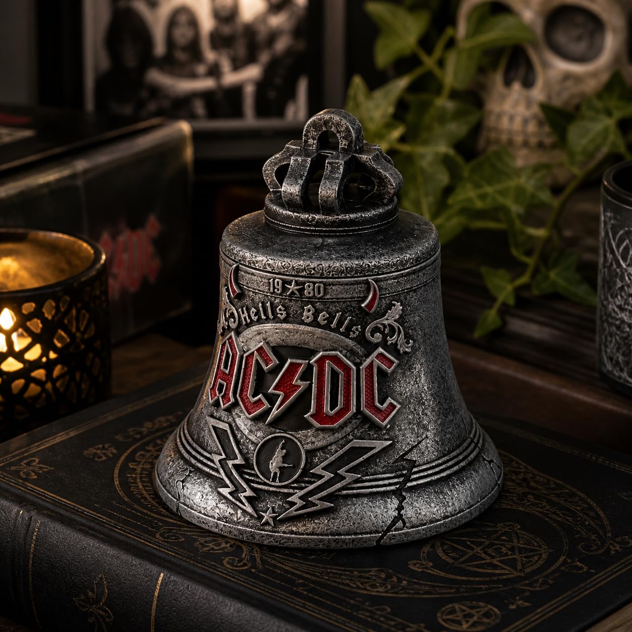 Nemesis Now Scatola con Licenza Ufficiale ACDC Hells Bells, Nera, 13 cm
