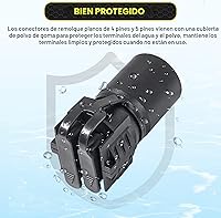 Vista 4 de Adaptador de remolque de 7 a 4 y 5 pines de Oyviny, diseño 2 en 1