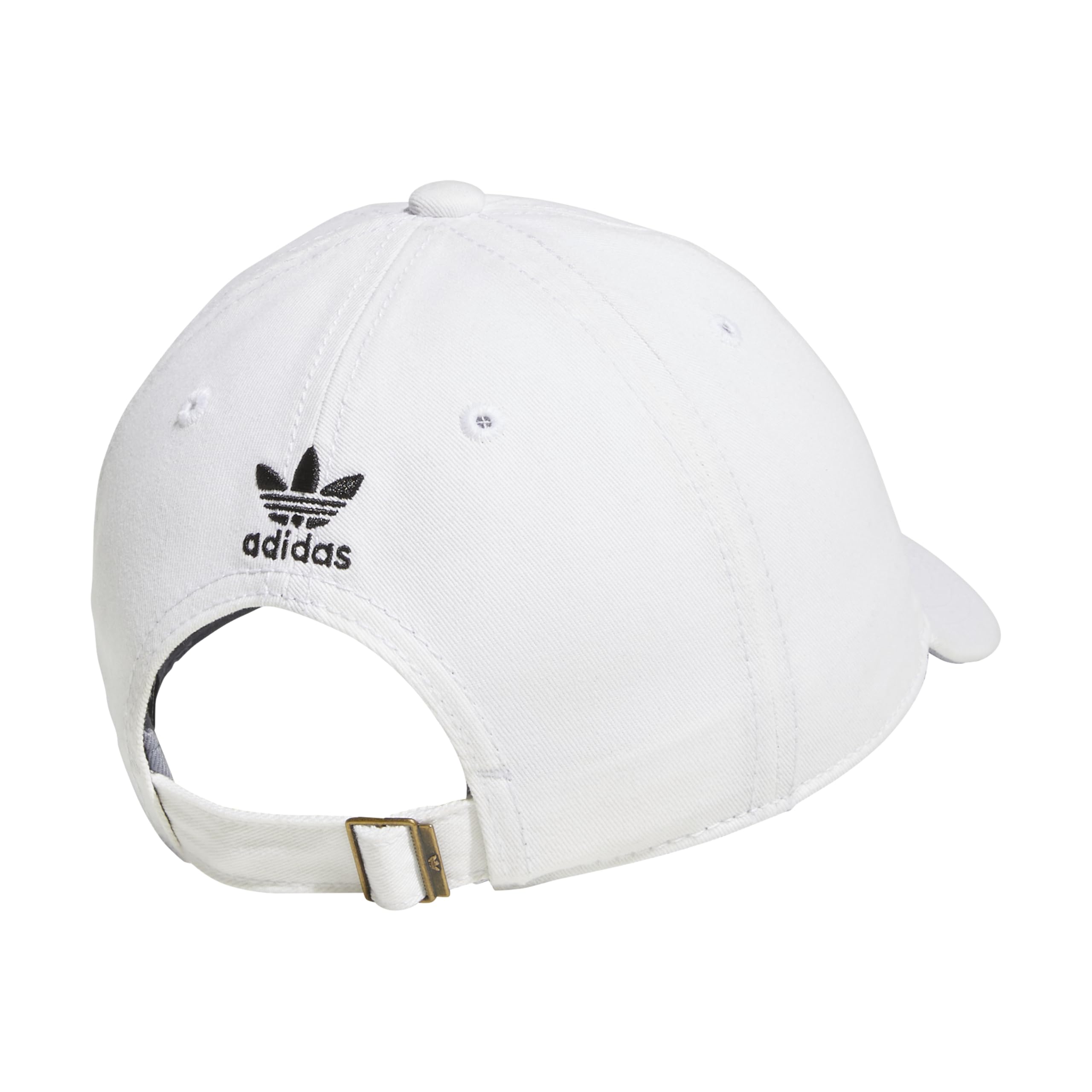adidas Oryginały Damskie Relaxed Plus Strapback - Biała, Jednolita, Sportowa, Odpowiednia do Lata, Odpowiednia do Kobiet, Czapka z Daszkiem, Baseball Cap, Odzież do Ćwiczeń i Fitnessu