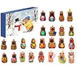 Capybara Advent Calendar 2025，Capybara Advent Calendar，24 Cute Capybara Ornaments Holiday Countdown, Collectible Capybaras Ornaments Christmas Decor for Capy-bara Lovers