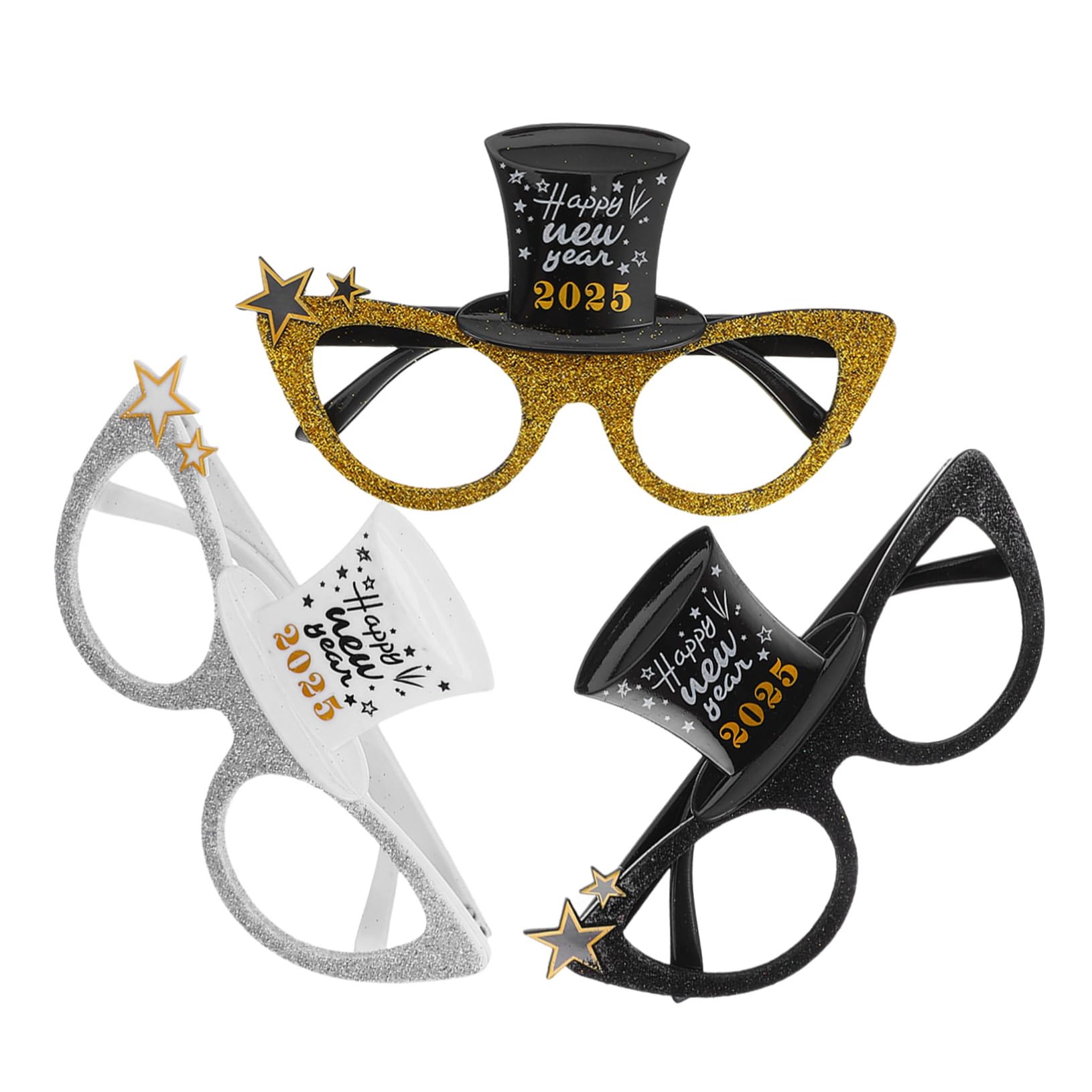 STOBAZA 12stücke Neujahrsfeier Brillen Lustige Partybrille Aus Pc Bunte Dekorationsbrille Für Fotos Und Feiern Wiederverwendbar Leicht Für Festivals Und Veranstaltungen