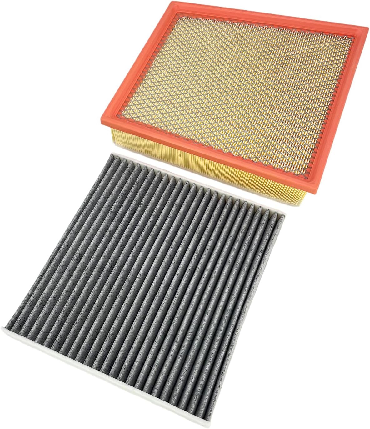 Engine & Cabin Air Filter Fit for 2017-2019 Chevy Silverado 2500 3500, Fit for 2017-2019 GMC Sierra 2500 3500, V8 6.6L Diesel Turbo, Replace 84262965 23281440