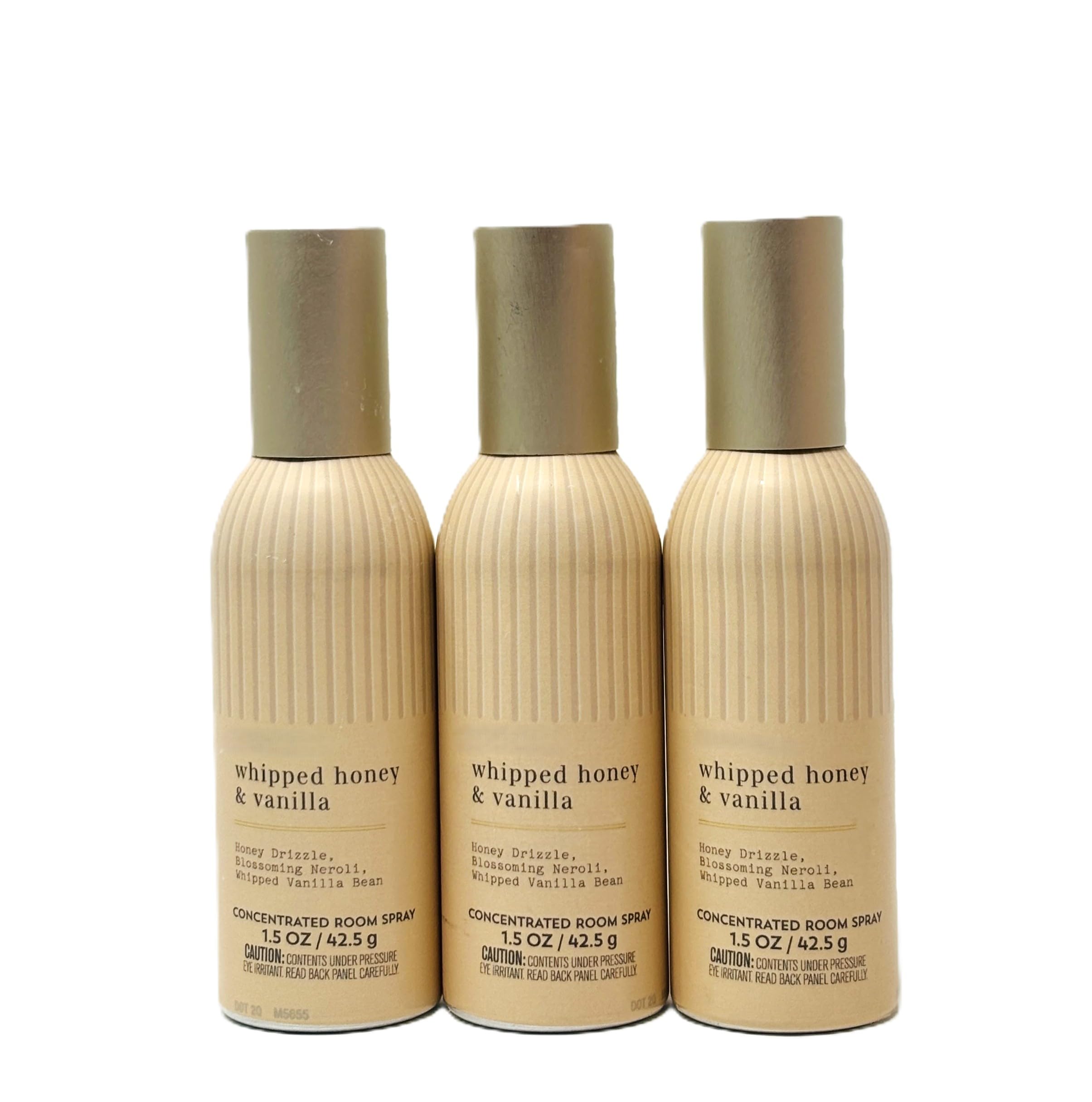 Concentrated Room Spray Bath and Body 3 Pack 1.5 oz / 42.5 g Home Fragrance Air Freshner (1.5 oz / 42.5 g (3 Pack), Whipped Honey &amp; vanilla)