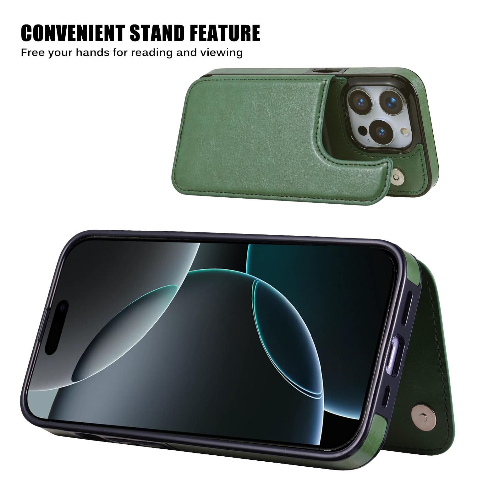 Amazon.com: JOYAKI Wallet Case Compatible with iPhone 16 Pro Max