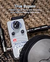 Vista 95 de FLAMMA Pedal de compresor FC21 Pedal de efectos de guitarra eléctrica Efecto de compresión óptica clásica True Bypass