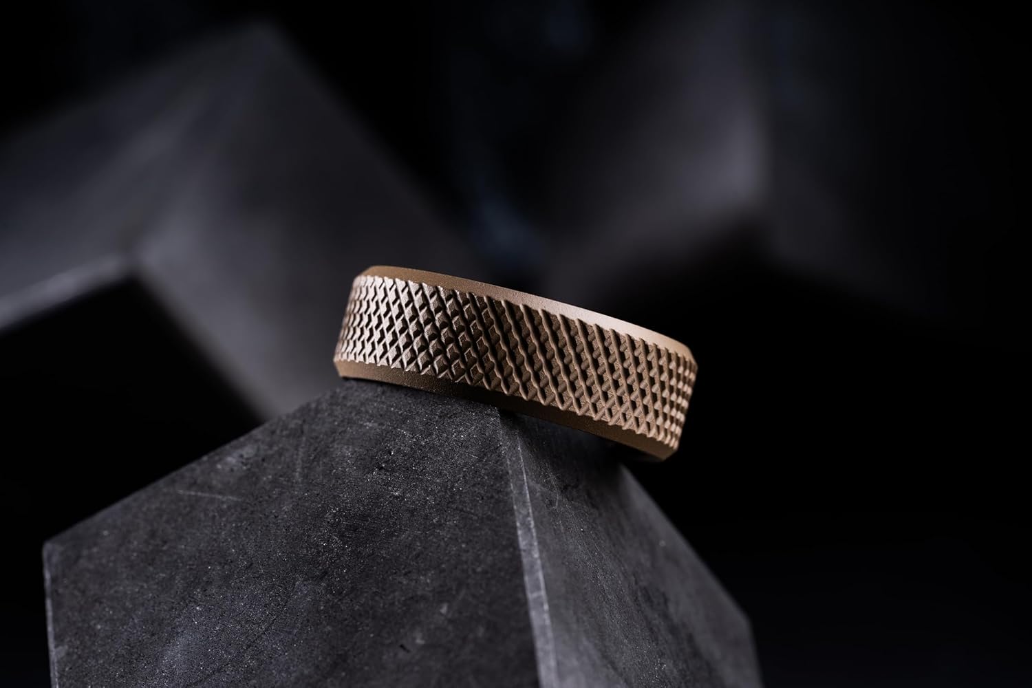 100S JEWELRY Knurl Tungsten Rings with Knurling Diamond Pattern Men Wedding Band 8mm wide Hypoallergenic Size 6-16 - Image 4