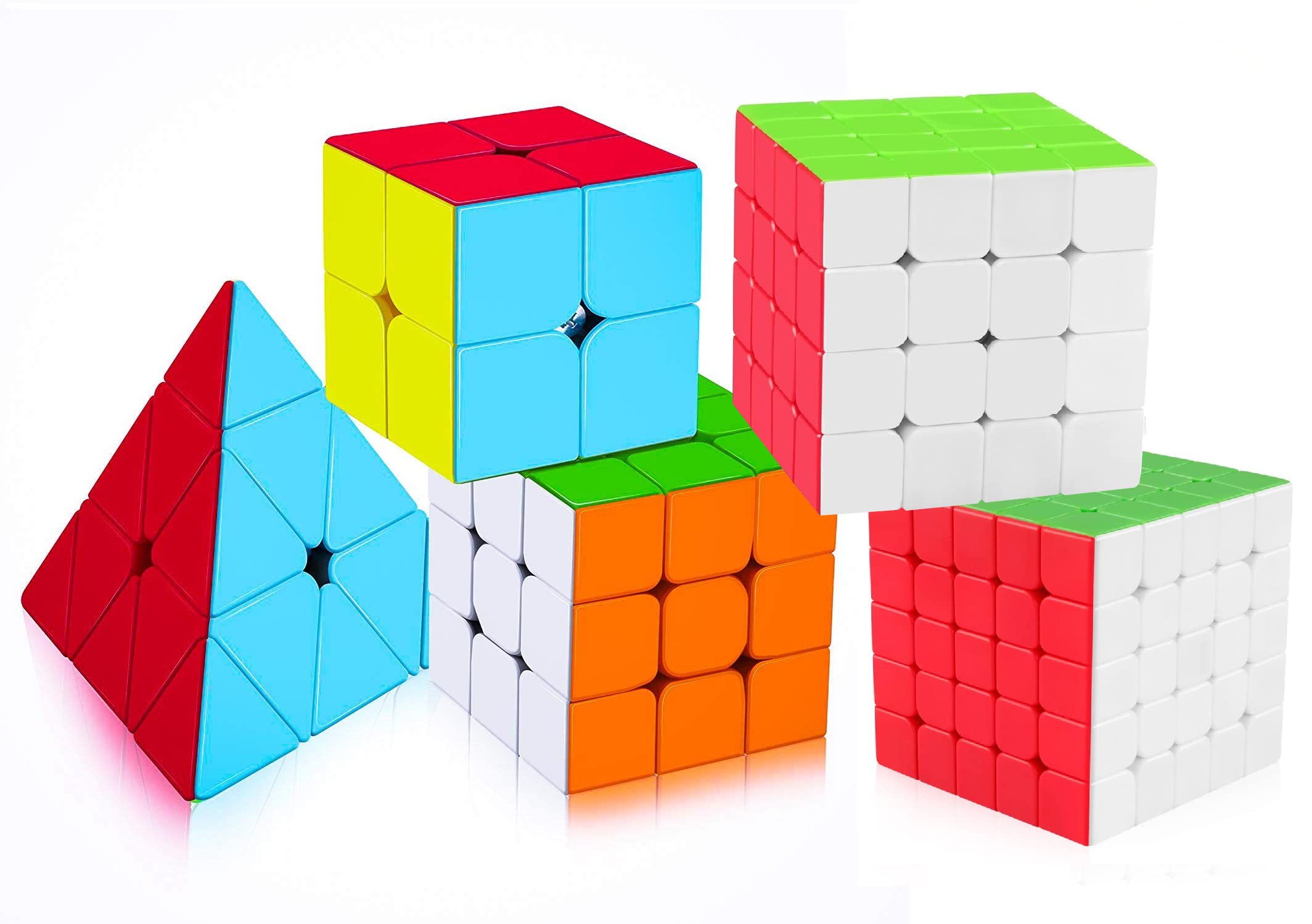 AUTHFORT Level Up Speed Cube Set MF2S 2x2 MF3S 3x3 MF4S 4x4 MF5S 5x5 Stickerless Pyramid Cube Set of 5& (B0B5H4NMPQ) Amazon Price History, Amazon Price Tracker