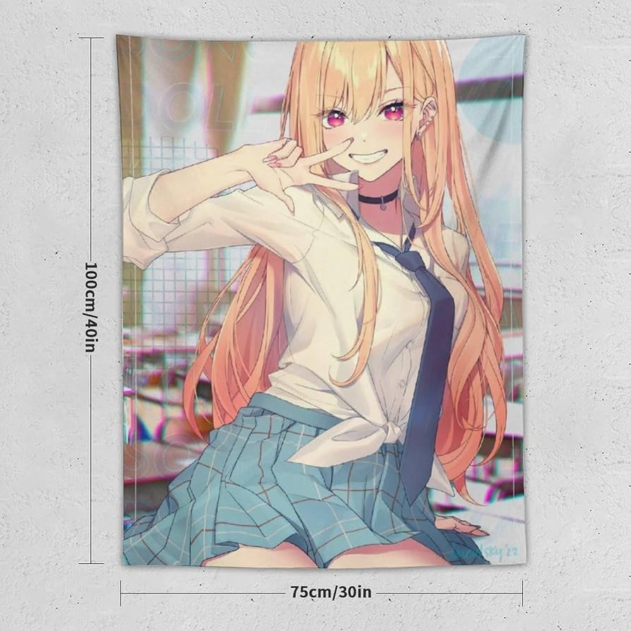 Amazon.co.jp: 着せ恋-46 喜多川海夢 タペストリー 壁掛け絵 ポスター