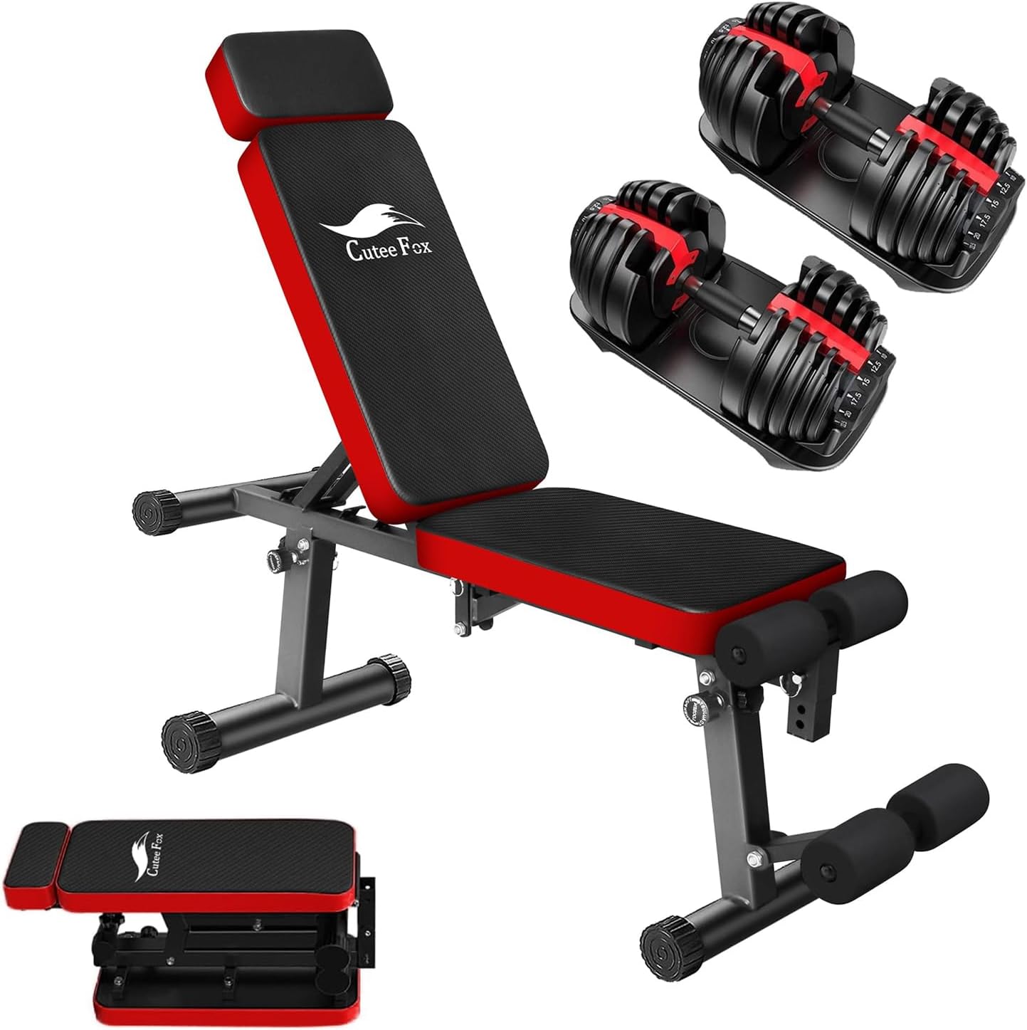 STEADY 可変式ダンベル 2.5/5/7.5/10/15/25kg 2個セット 【クローム