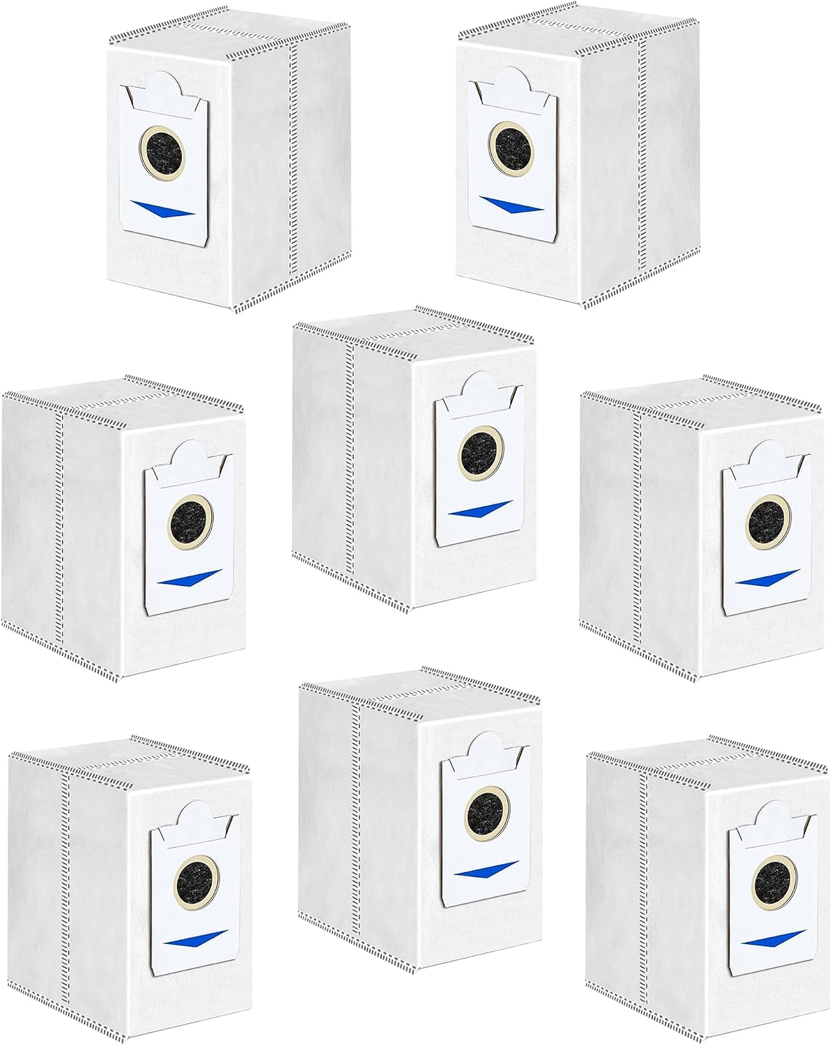 Dust Bags Compatible with for ECOVACS DEEBOT X2 Omni/X2/X2 PRO/DEX86 Robot Vacuum Cleaner Replacement Vacuum Bags (White, 12Pack)