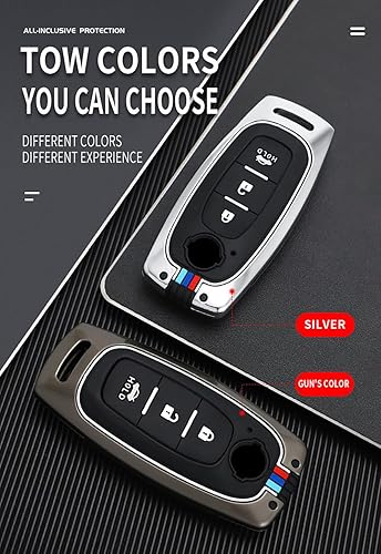 Miniatura 6 de ontto Funda de llave de 3 botones con llavero compatible con Nissan 2023, funda inteligente de metal para llaves de automóvil para Pathfinder Kicks