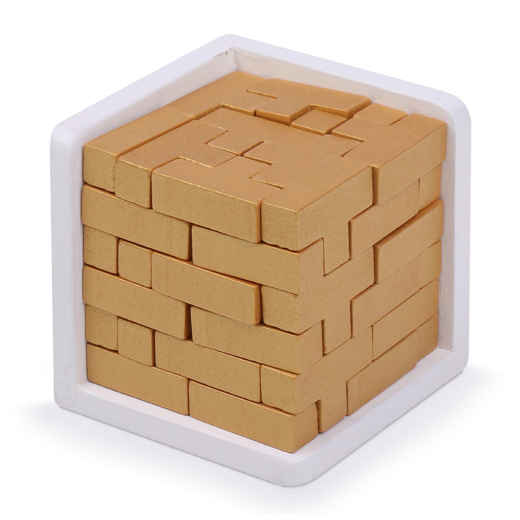 Original 3D Wooden Brain Teaser Puzzle: Engaging 3D Puzzle Box for Kids 8-12 & Adults, Desk Toys Delight, Challenging Games & Wooden Puzzles for Adult