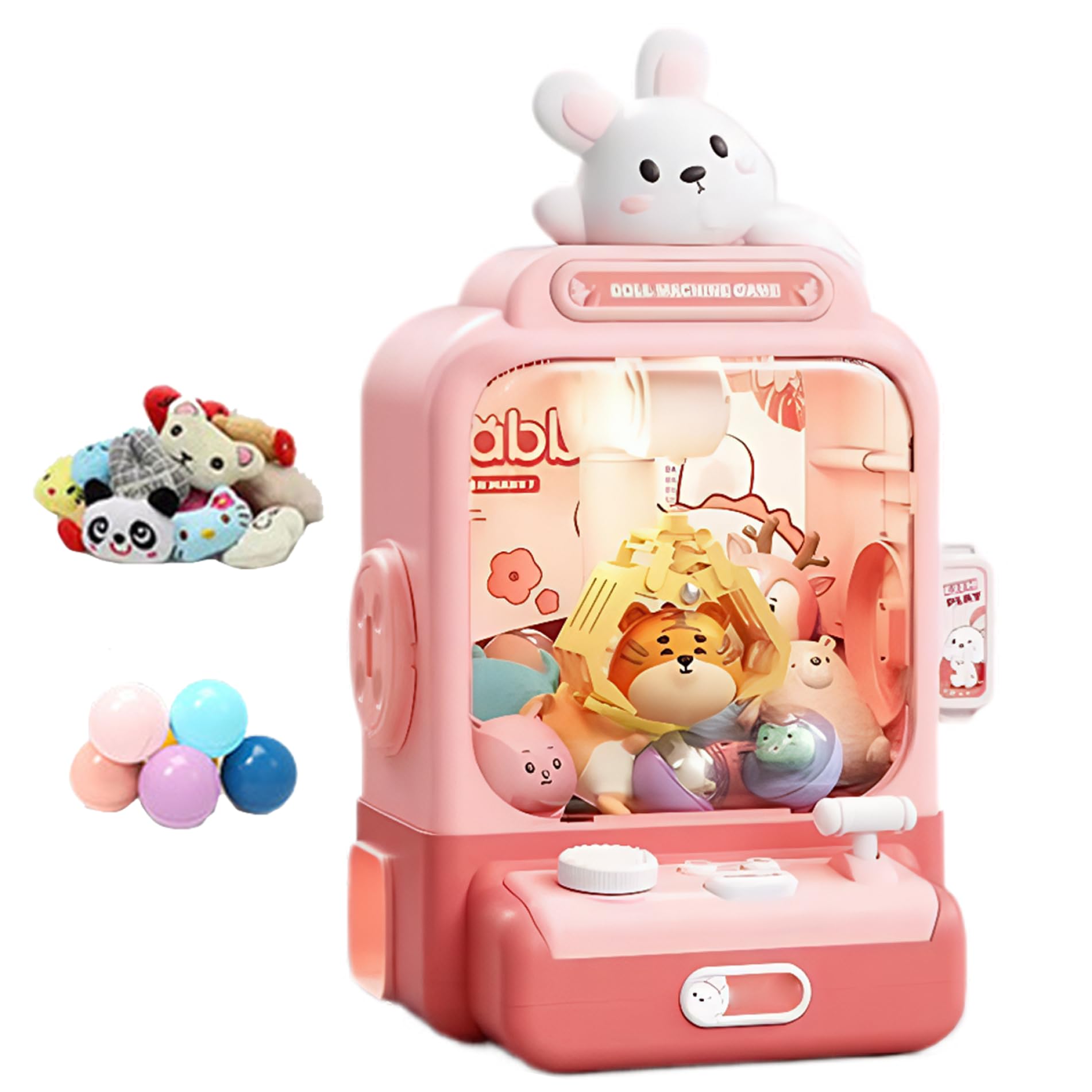 Mini machine à griffes lapin Jorzer avec 20 jouets pour enfant