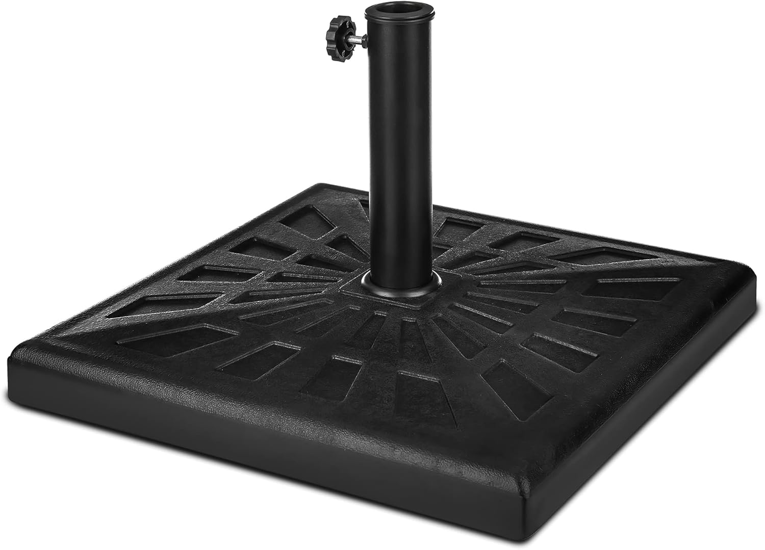 FiNeWaY Heavy Duty 19kg Square Resin Cast Iron Parasol Base Garden