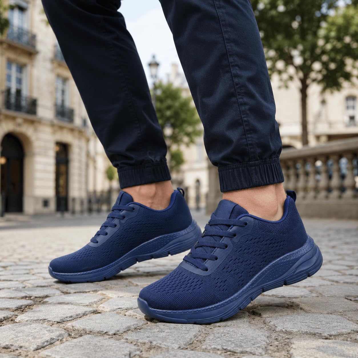 JOMIX Sneakers Uomo Scarpe Running Corsa Ginnastica Camminata Casual Leggere Traspiranti con Suola MD Ammortizzata per Palestra Outdoor Trekking Tennis Fitness Sportive