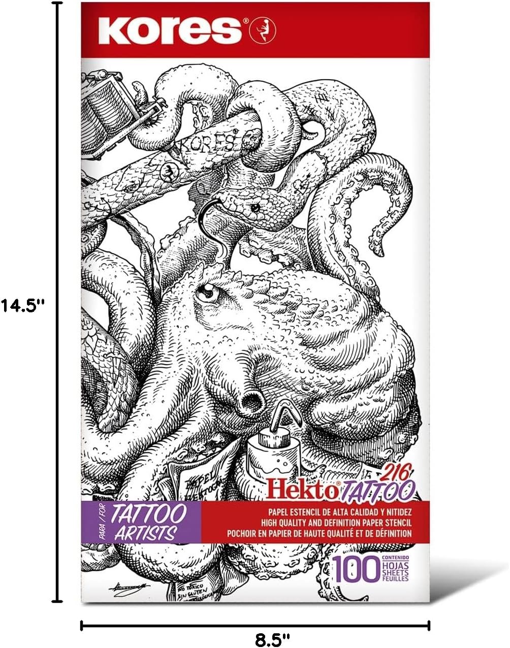 Kores Hekto Tatto Hectographic Paper 216 Box x 100 Sheets