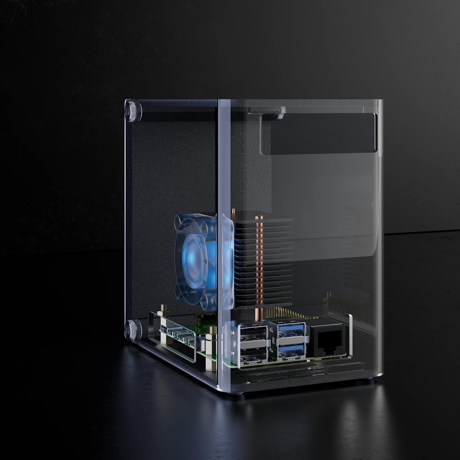 Vilros Raspberry Pi Reveal -A Raspberry Pi Compatible Desktop Tower Style Case with Built in Cooling