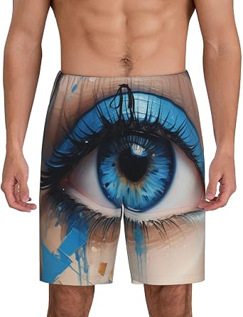 Black White Race Checkered Flag Printed Mens Casual Shorts,Summer Fashion Shorts with Pockets for Men,Elastic Waist