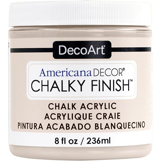 Deco Art Americana Chalky Finish Paint 8oz, Primitive, 8 oz, Gray,Brown