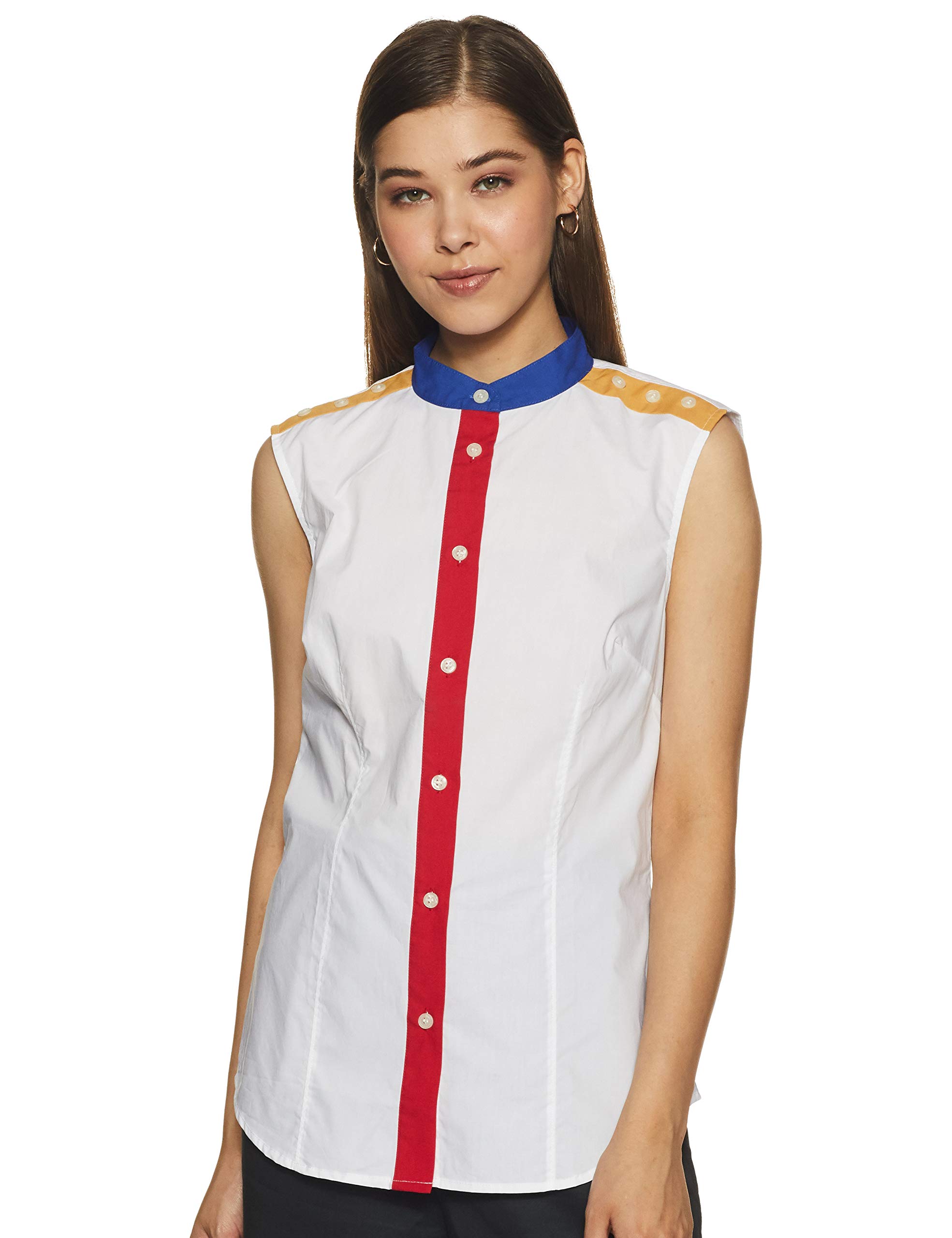 united colors of benetton Women's Solid Regular Fit Shirt-picture-43