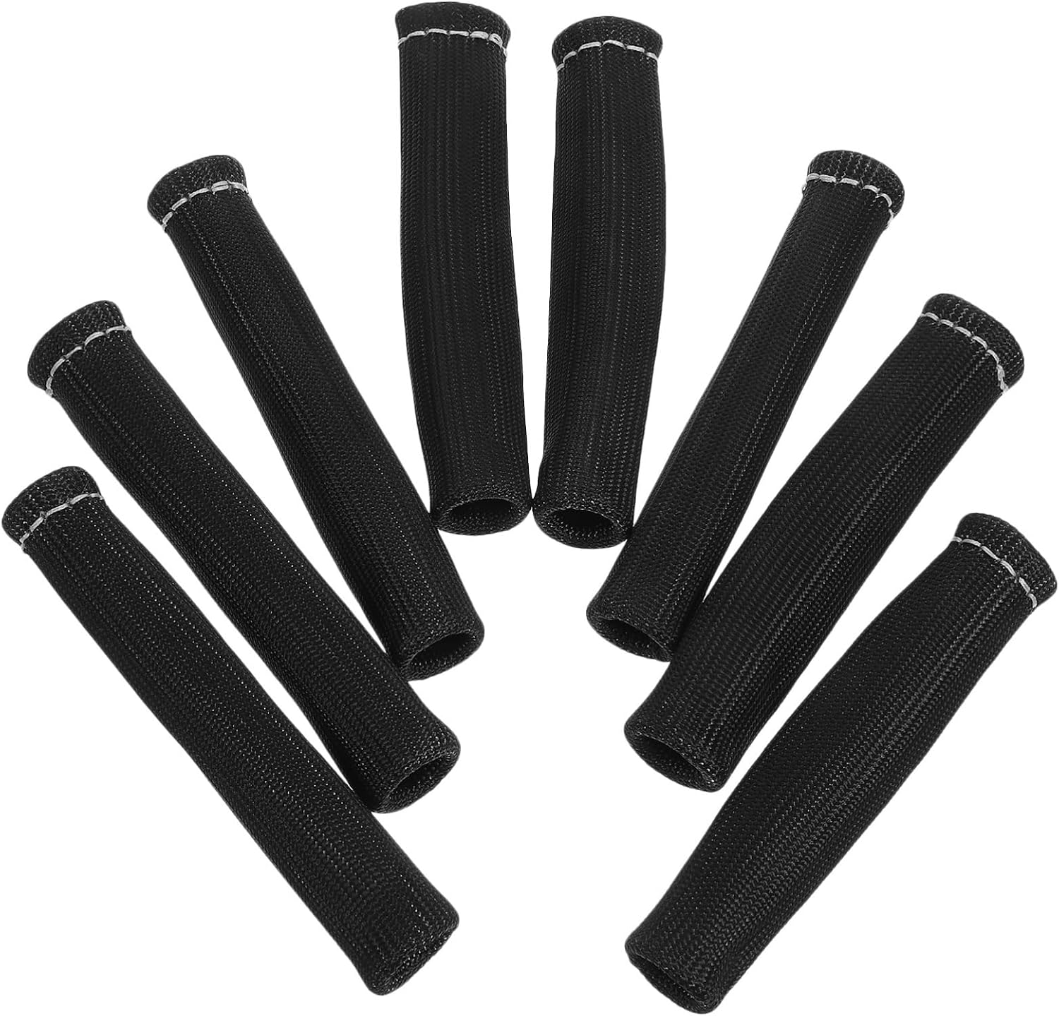 8pcs Spark Wire Shield and Boot Covers High-temperature Insulators for Car Engine Spark Sleeve Kit for Automotive Use
