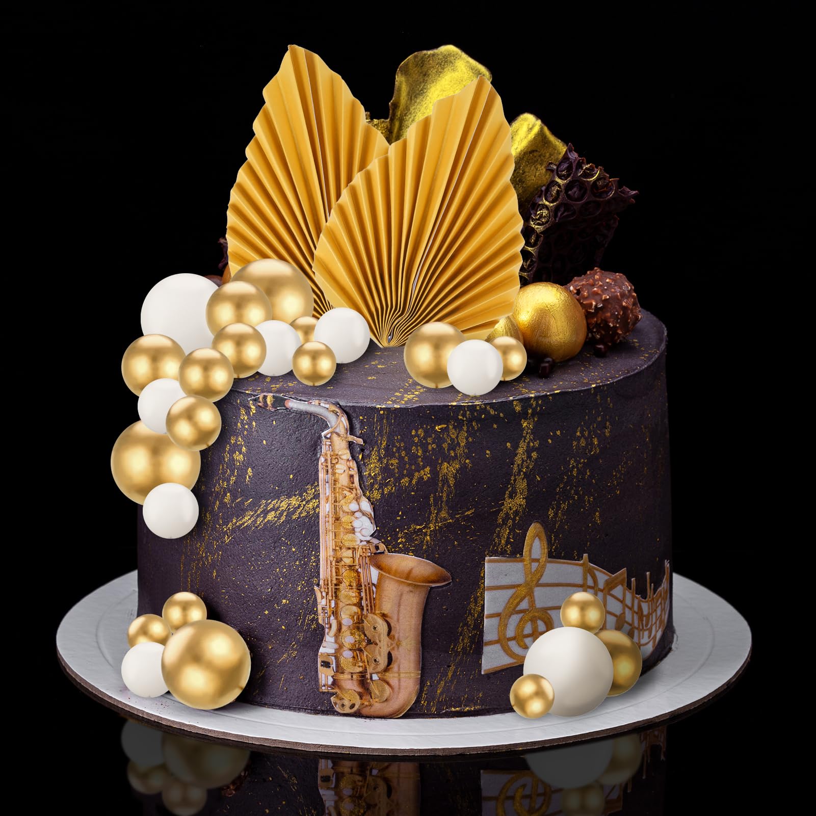 Kit Décoration Pâtisserie Diy Heyu-Lotus Lot De 16 Décorations De Gâteau Happy Birthday - Fleurs Décorations Gâteau Mousse